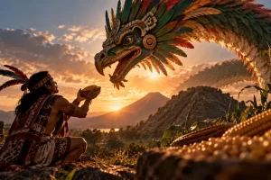 El mito de Quetzalcóatl: la Serpiente Emplumada y la creación del hombre